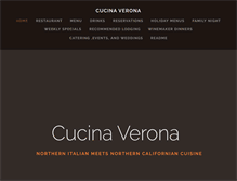 Tablet Screenshot of cucinaverona.com
